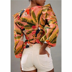 anthropologie pilcro stet beige denim shorts size 30